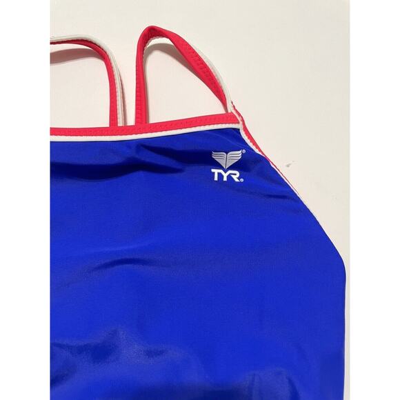 TYR HydraSpan Double Binding Reversible DiamondFit One Piece Swimsuit Black 30 S - Picture 8 of 9